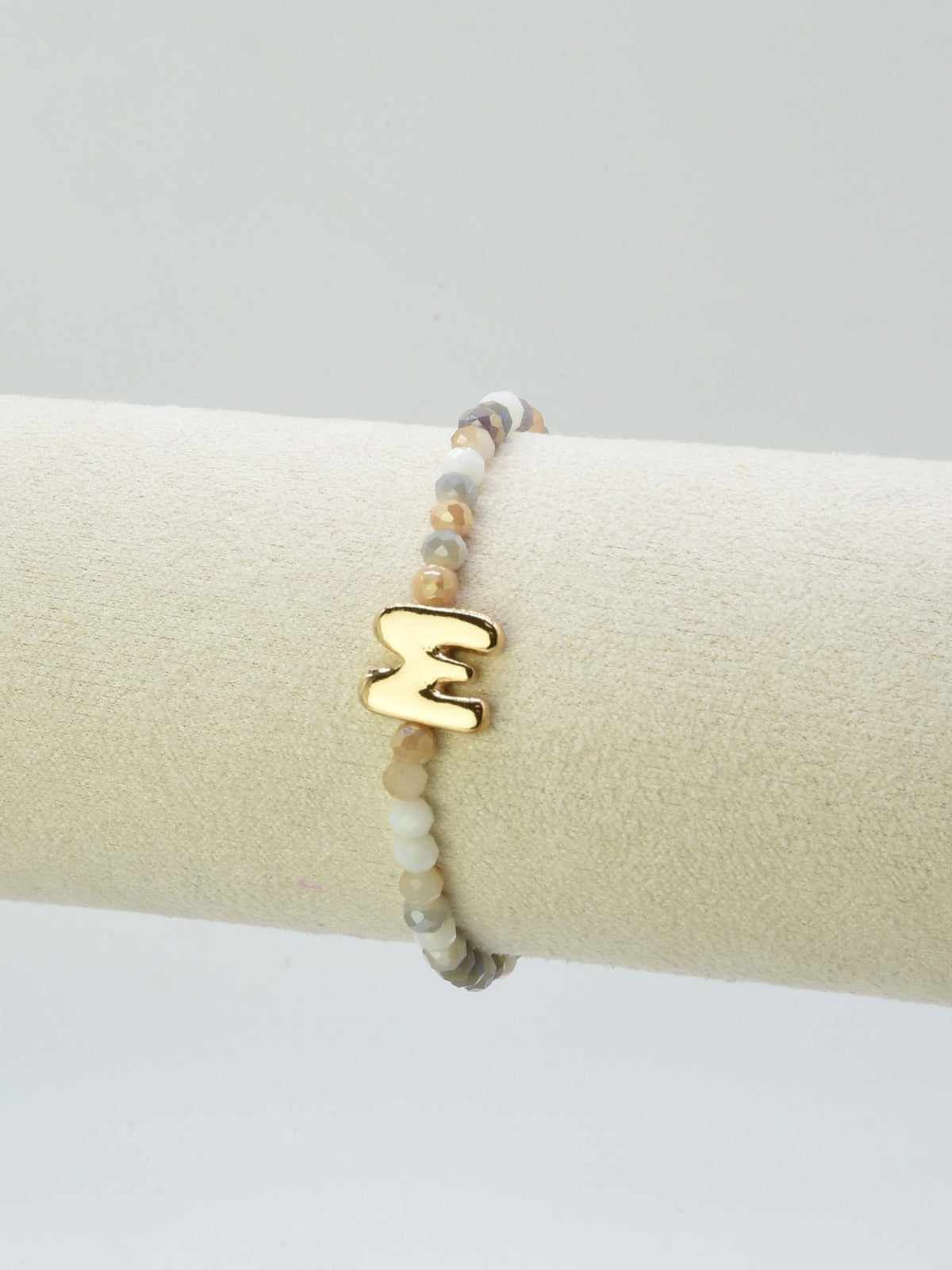 CB2315 Beaded Initial Bracelet - MiMi Wholesale