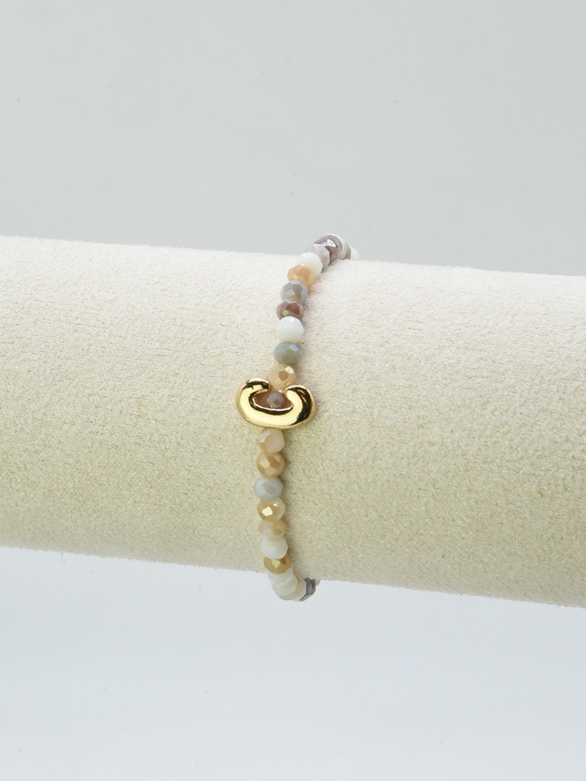 CB2315 Beaded Initial Bracelet - MiMi Wholesale