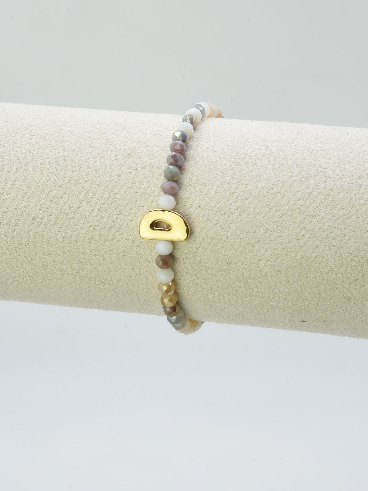 CB2315 Beaded Initial Bracelet - MiMi Wholesale