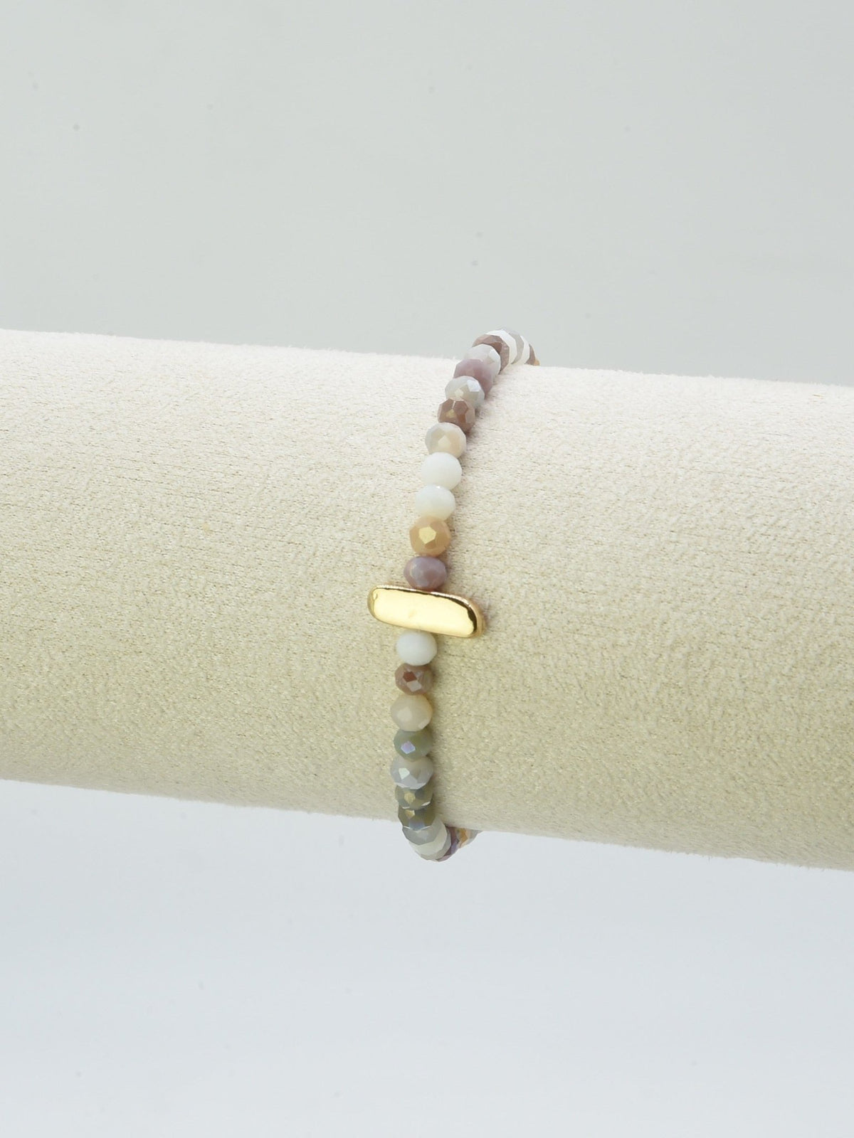 CB2315 Beaded Initial Bracelet - MiMi Wholesale