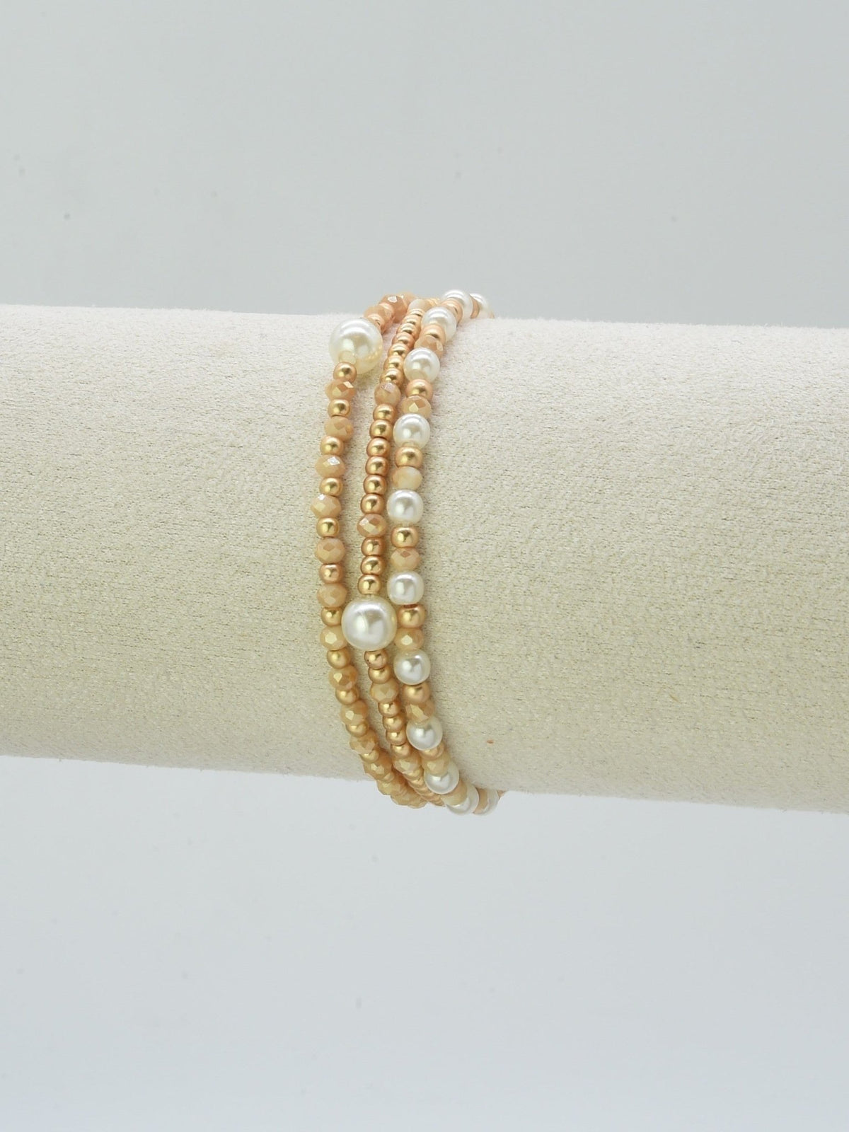 CB2334 Kai 3 Piece Beaded Stretch Bracelet Set - MiMi Wholesale