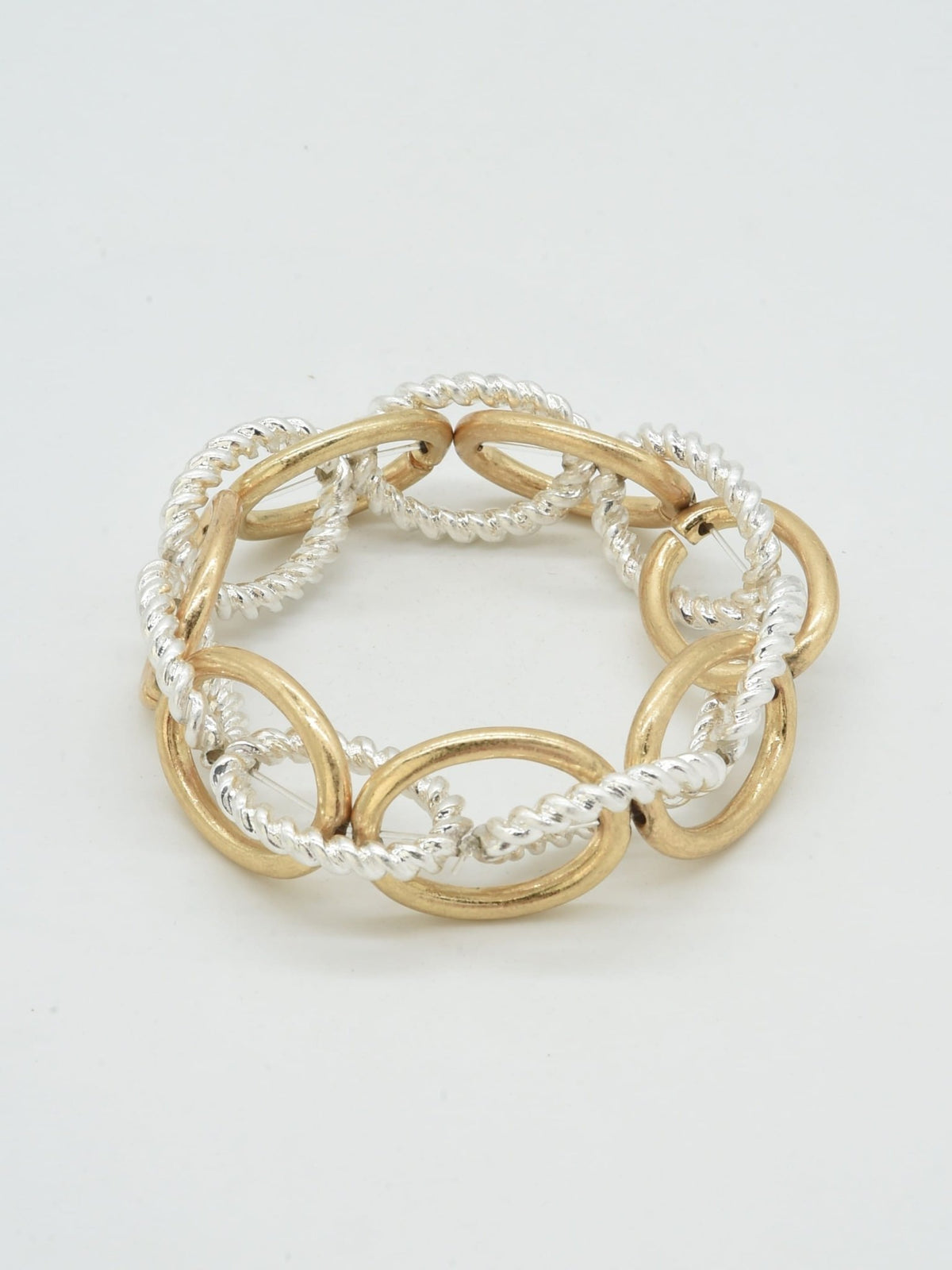 CB2359 Tether Chain Link Stretch Bracelet - MiMi Wholesale