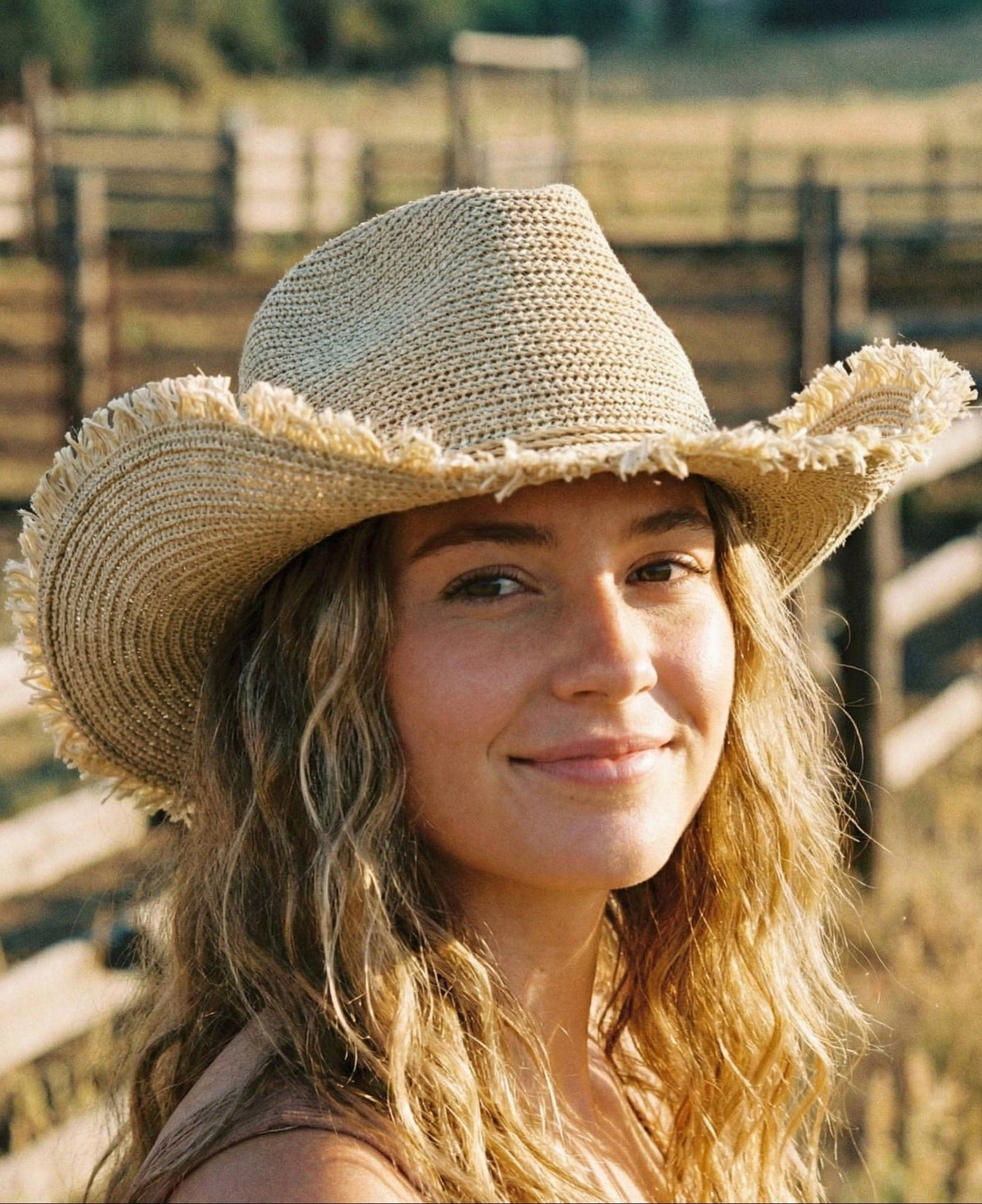 CBH0047 Frayed Brim Cowboy Hat - MiMi Wholesale