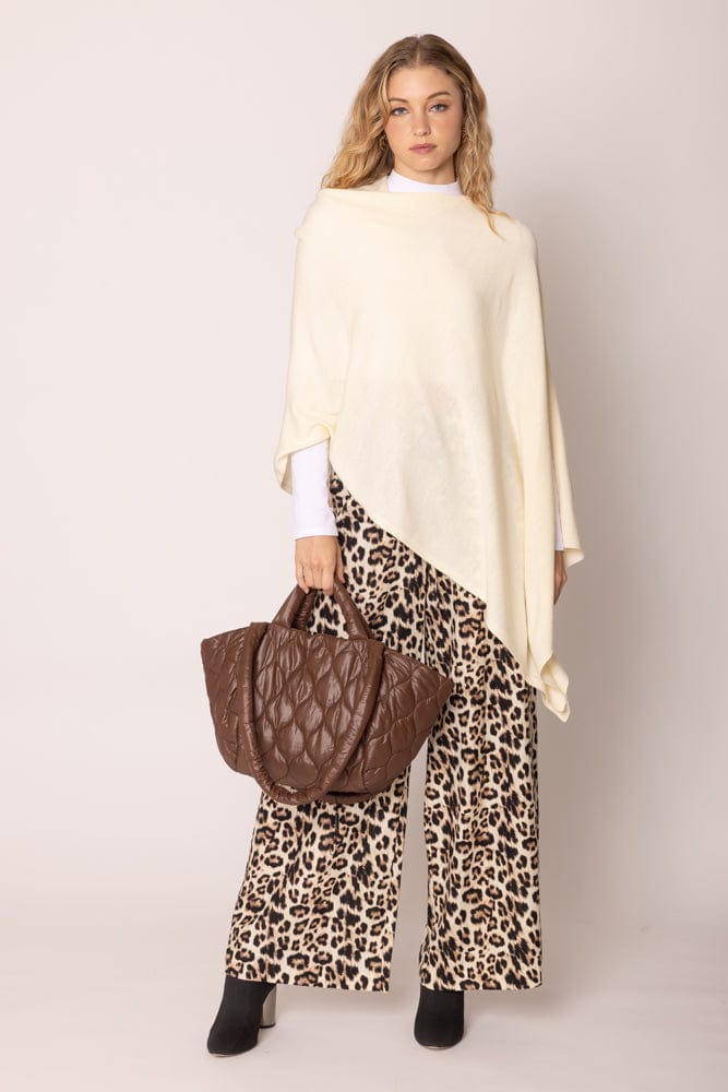 CCP320056 Solid Scarf Poncho - MiMi Wholesale