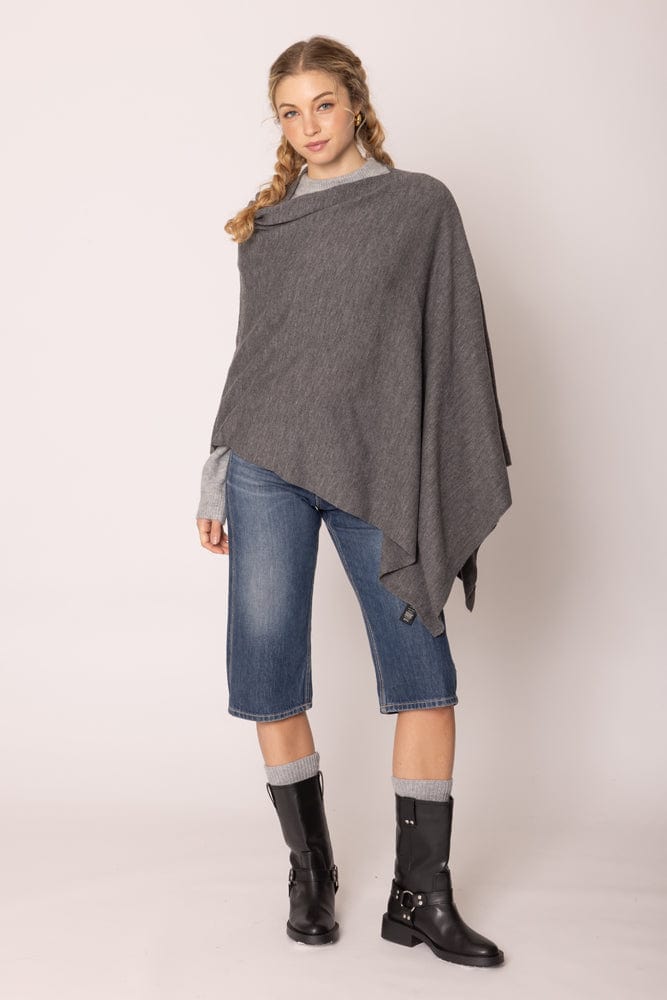 CCP320056 Solid Scarf Poncho - MiMi Wholesale