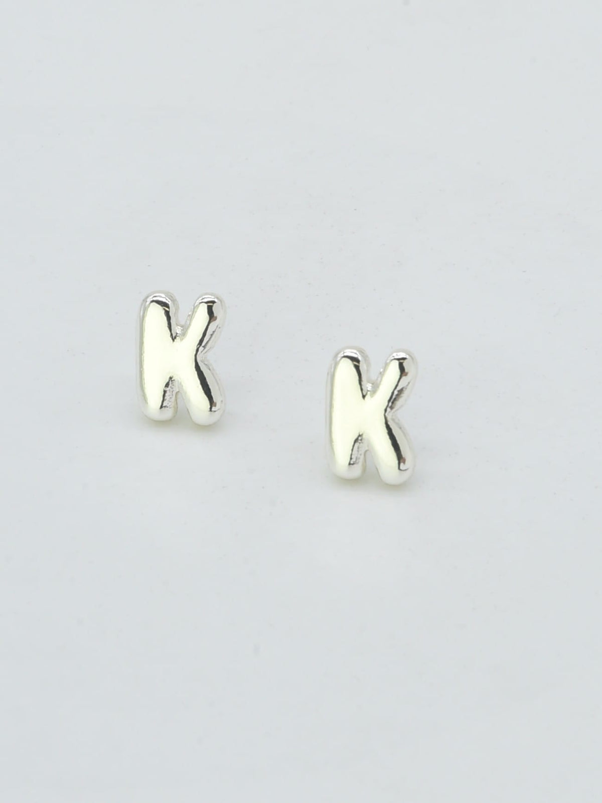 CE3216 Bubble Letter Stud Earrings - MiMi Wholesale