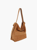 CJF116 2 in 1 Suede Hobo Bag With Pouch - MiMi Wholesale
