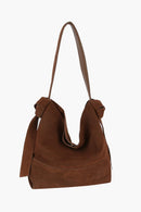 CJF116 2 in 1 Suede Hobo Bag With Pouch - MiMi Wholesale