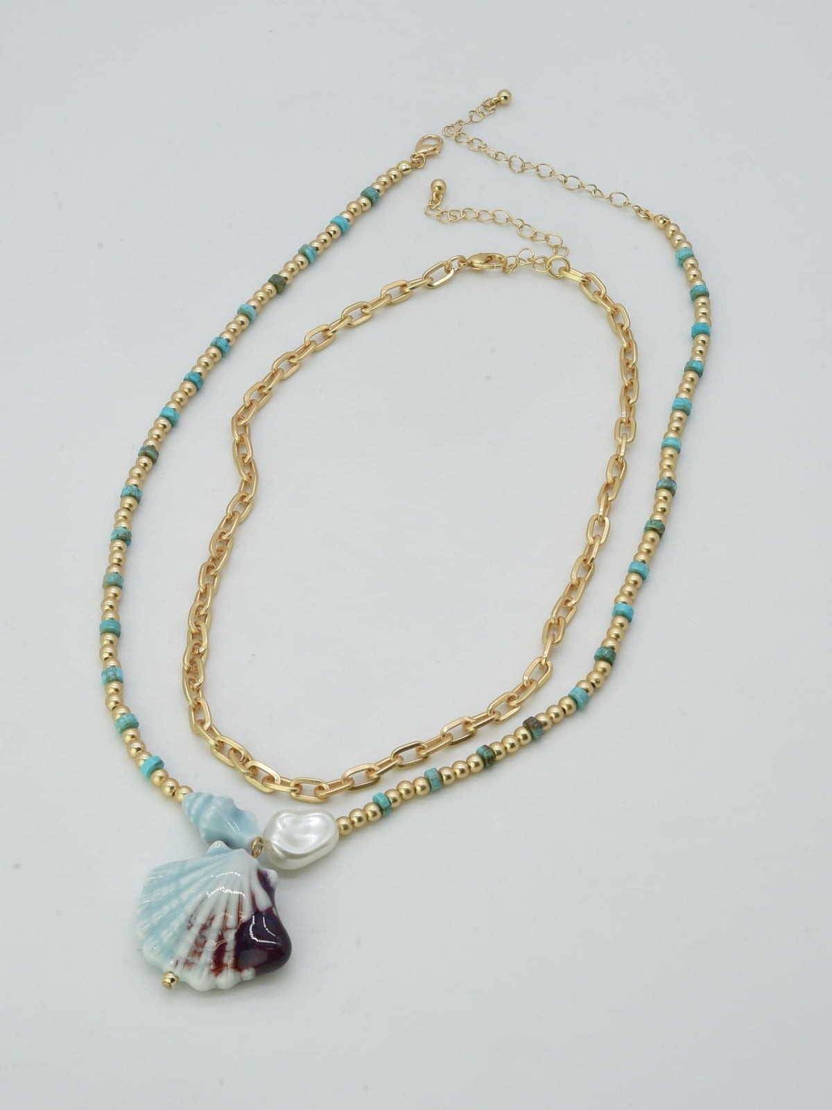 CN4418 Shell Pendant Necklace - MiMi Wholesale