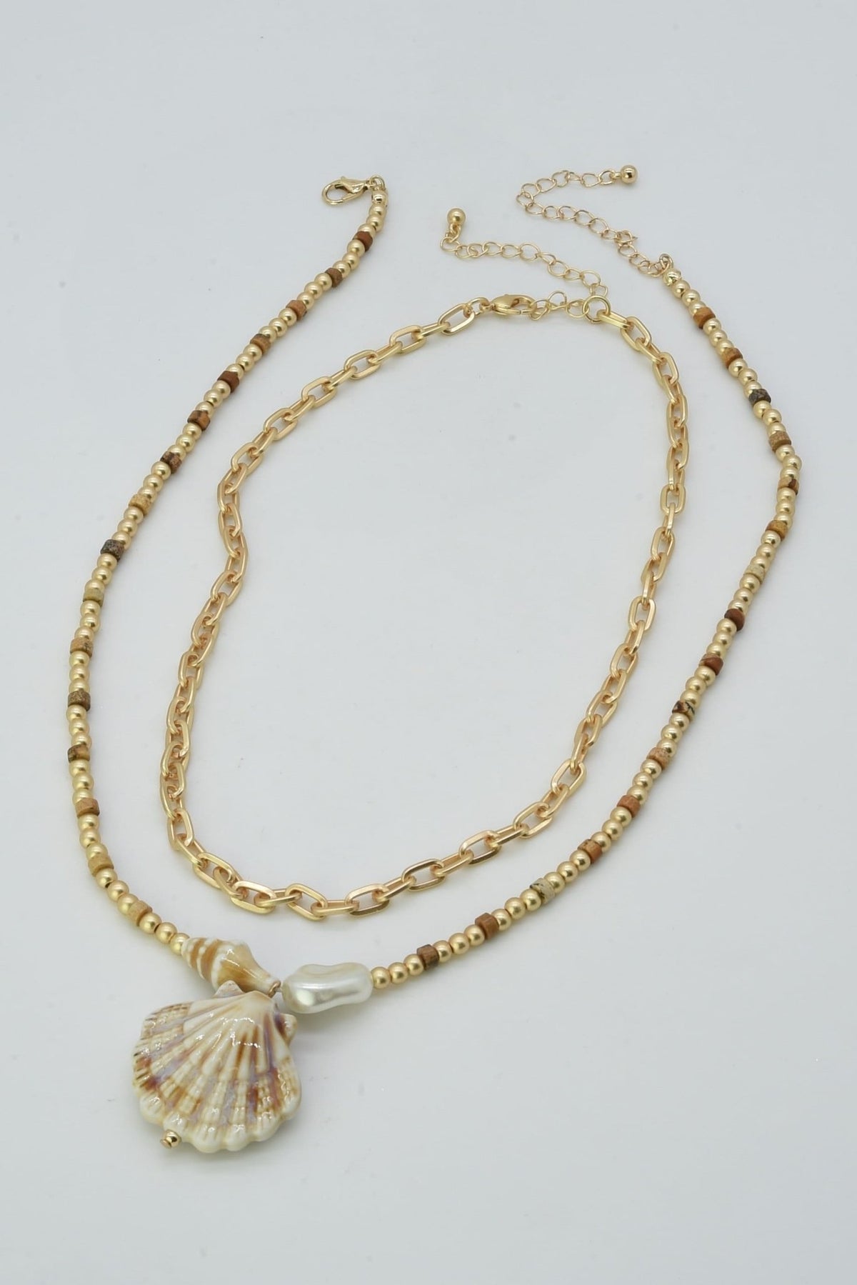 CN4418 Shell Pendant Necklace - MiMi Wholesale