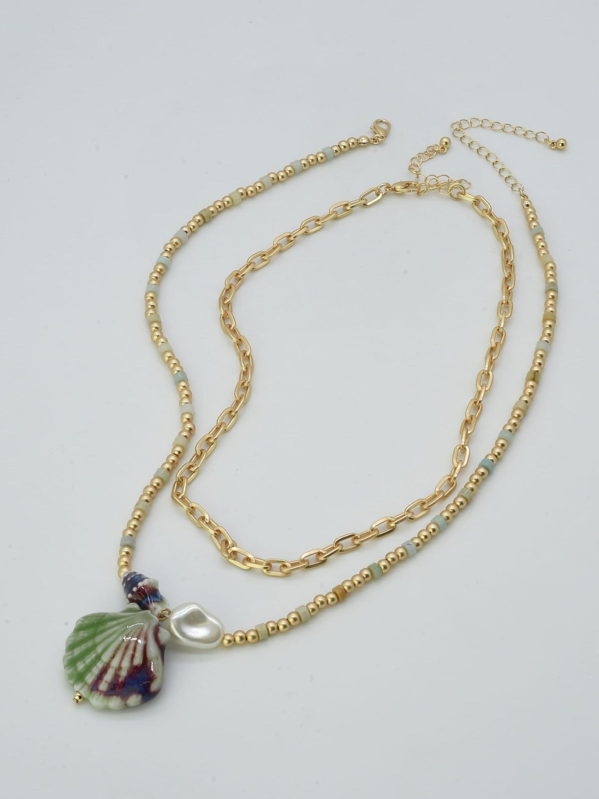 CN4418 Shell Pendant Necklace - MiMi Wholesale