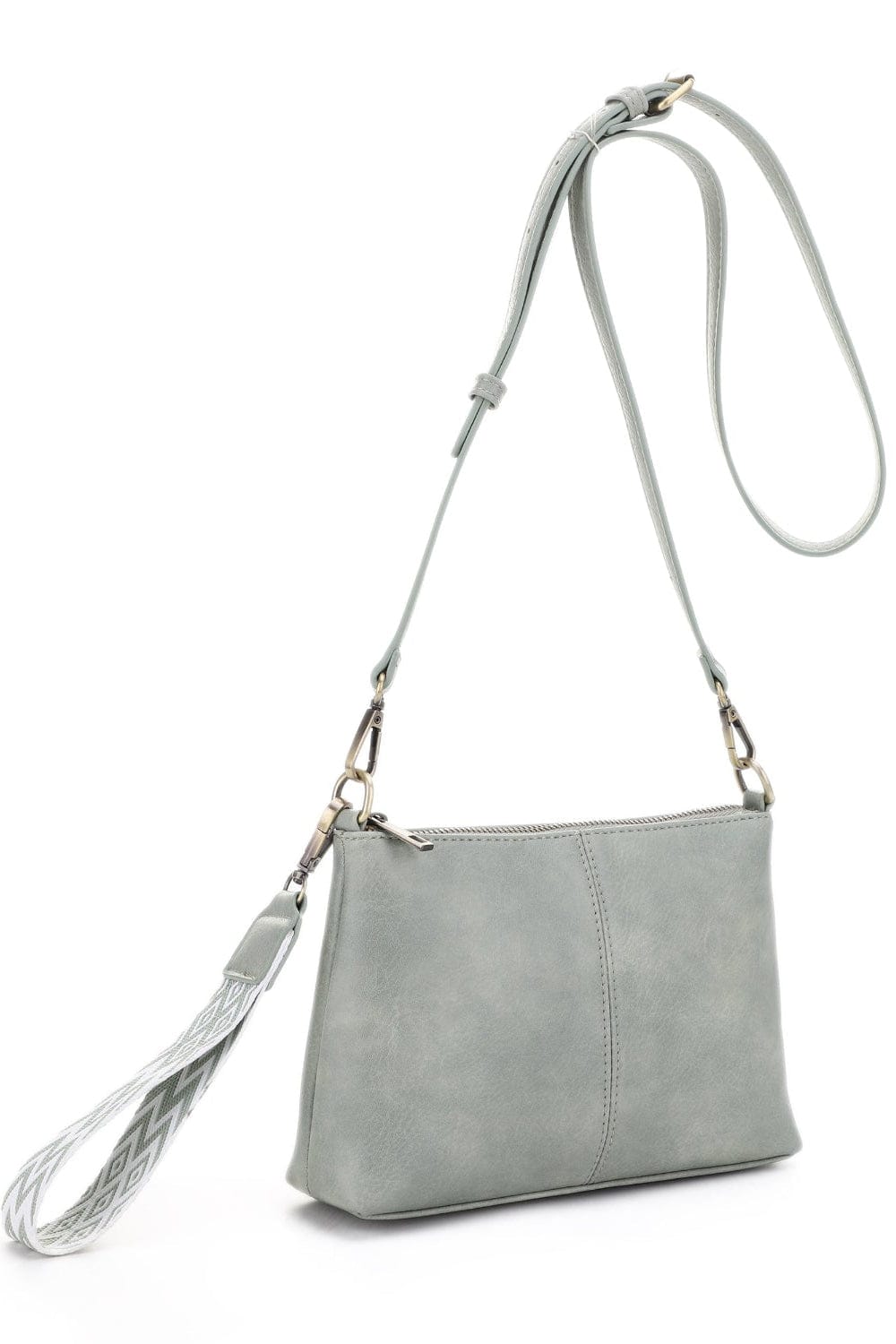 EJ60150 - 6 Lana Crossbody Bag With Chevron Strap - MiMi Wholesale