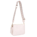 EJ60197 Mila 3 Compartment Crossbody Bag With Guitar Strap - MiMi Wholesale