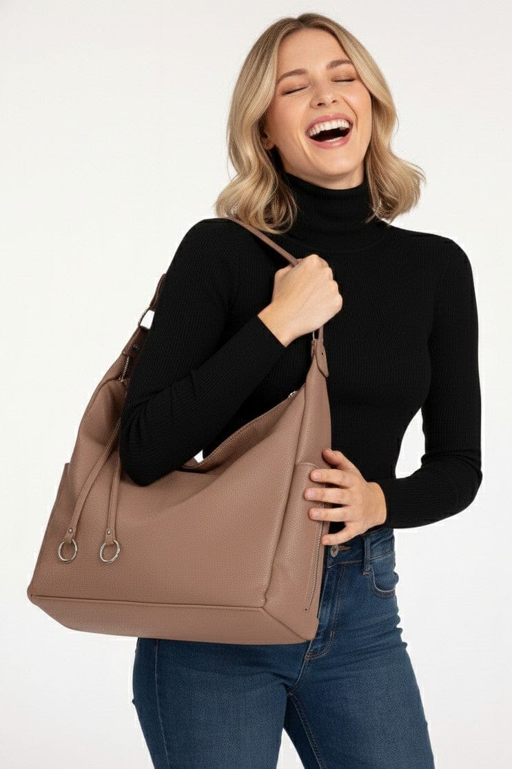 EJ60413 - 6 Viviana Hobo Tote Bag - MiMi Wholesale