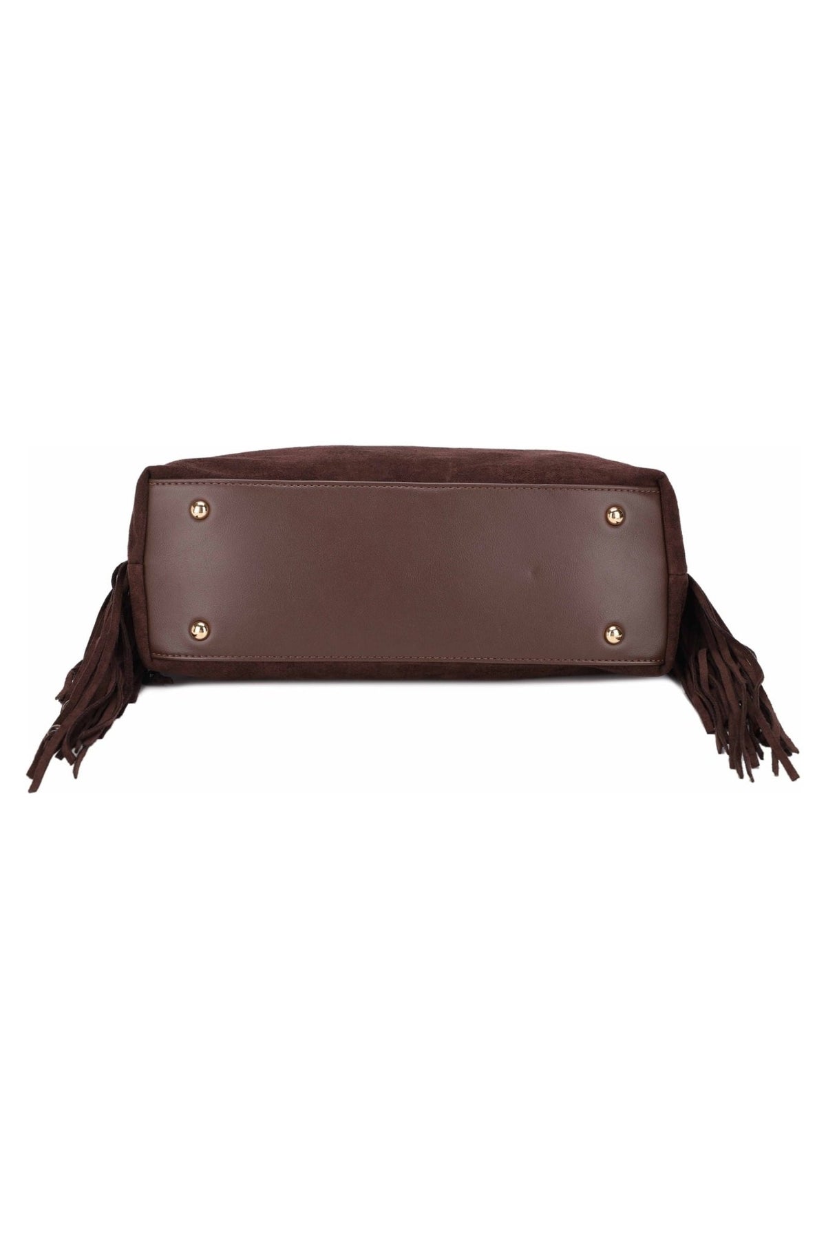 EJ60469SU Maren Suede Fringe Shoulder Bag - MiMi Wholesale