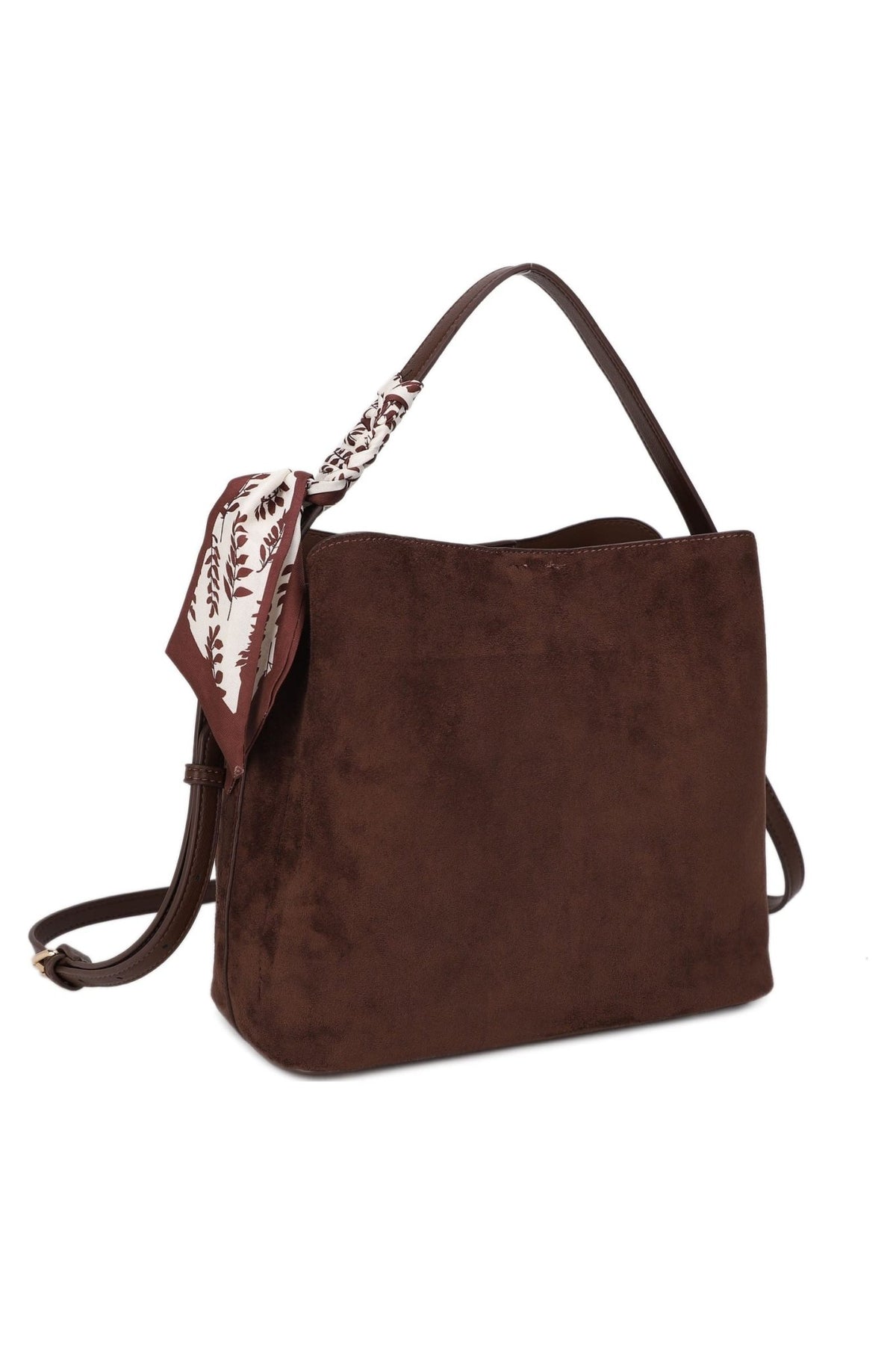 EJ60541SU Nora Shoulder Bag with Scarf - MiMi Wholesale