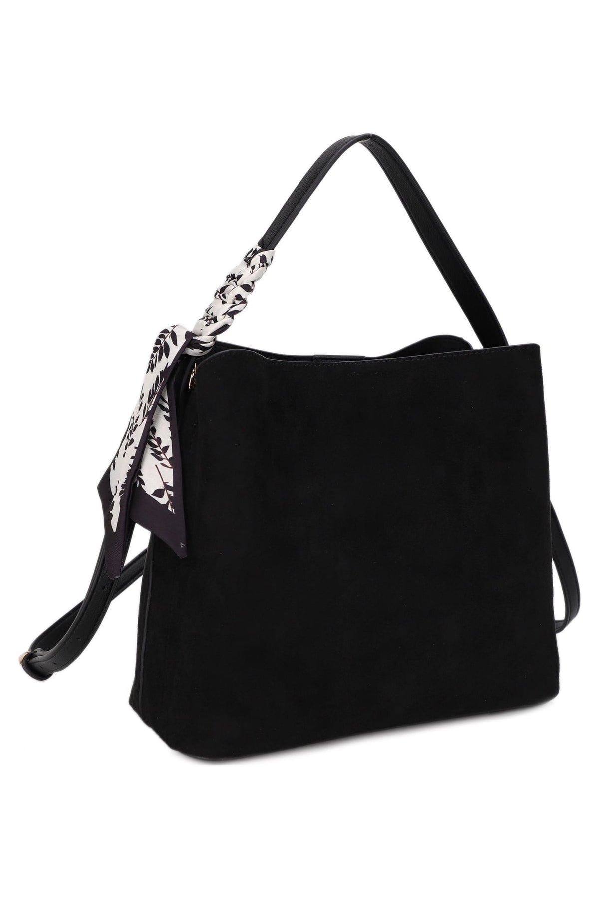 EJ60541SU Nora Shoulder Bag with Scarf - MiMi Wholesale