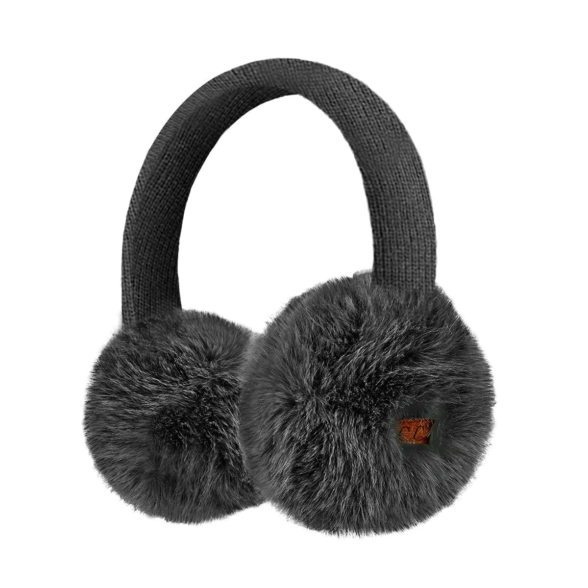 EMS0155 Faux Mink Fur Knitted Earmuffs - MiMi Wholesale