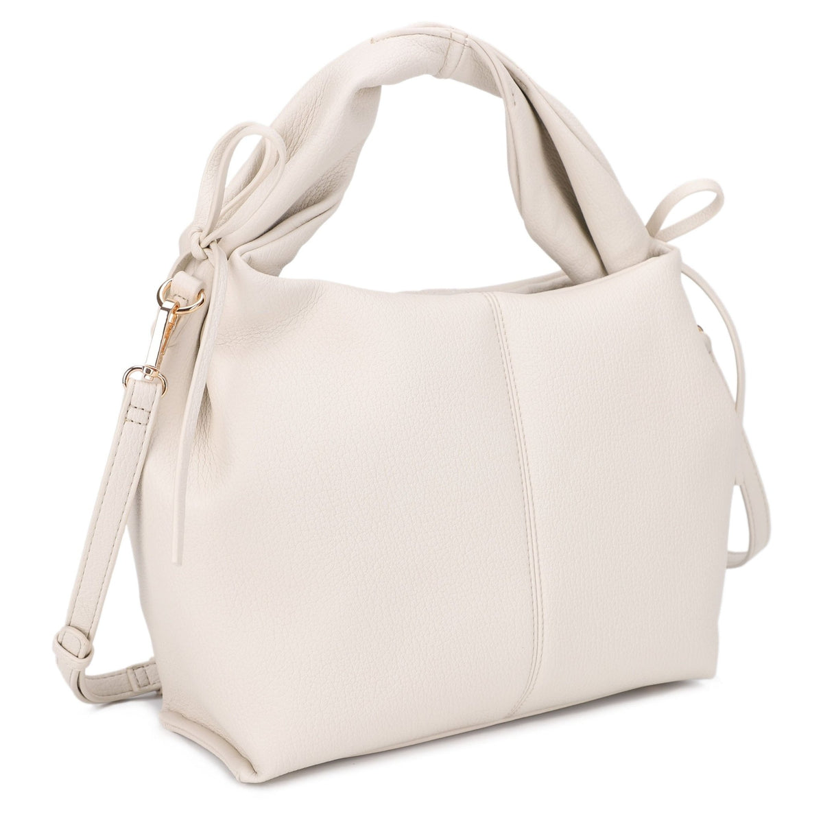 ES32298 Bonnie Satchel/Crossbody Bag With Ribbon Detail - MiMi Wholesale
