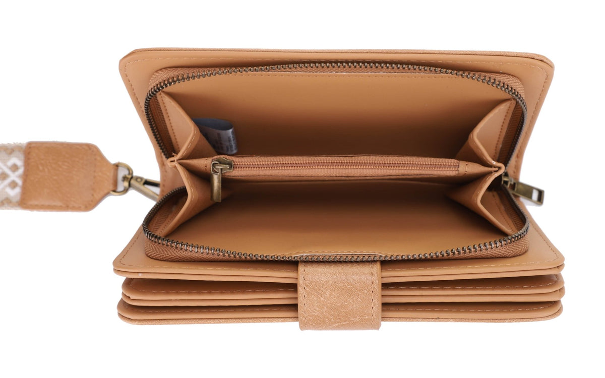 ES60166 Dolly Western Wallet With Boho Wristlet Strap - MiMi Wholesale