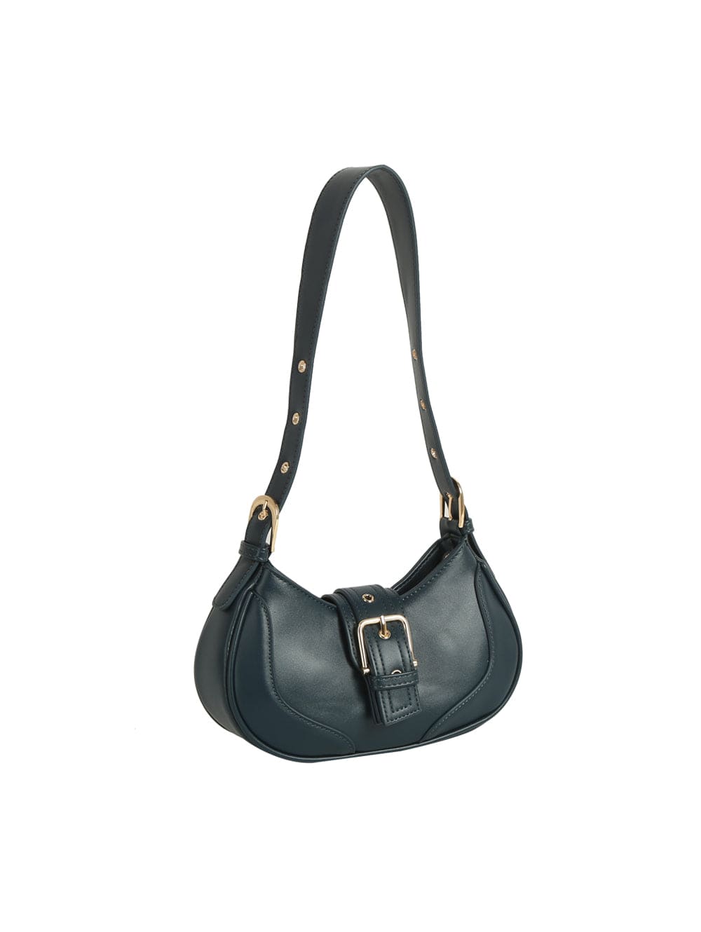 GL0223 Buckle Baguette Shoulder Bag - MiMi Wholesale