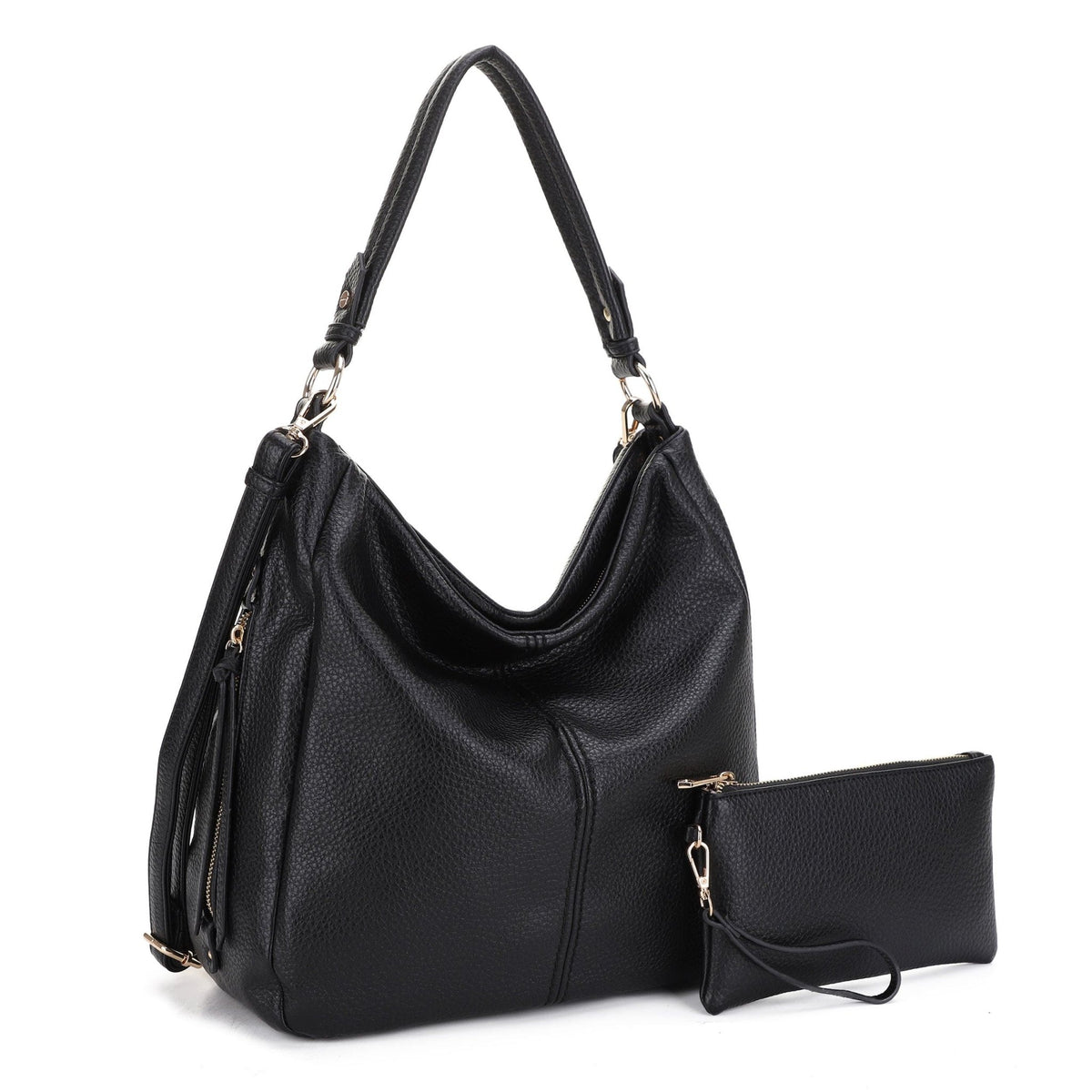 HL20638 Effie 2 in 1 Hobo Tote Bag With Pouch - MiMi Wholesale