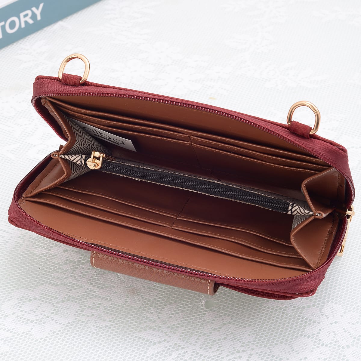 HM030 Mila Smartphone wallet Crossbody with Boho Wristlet - MiMi Wholesale