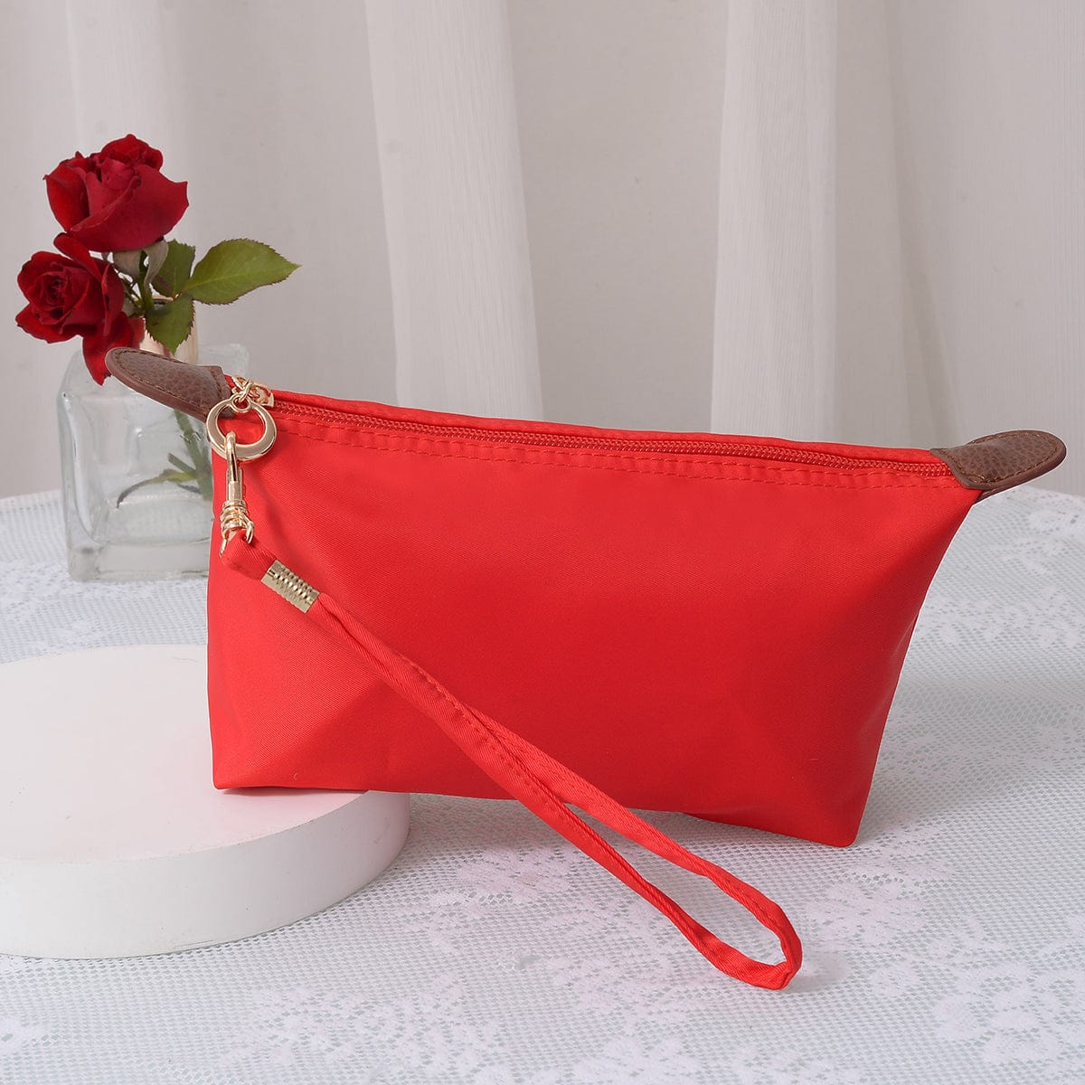 HM1006 Monogrammable Nylon Fabric Cosmetic Bag - MiMi Wholesale