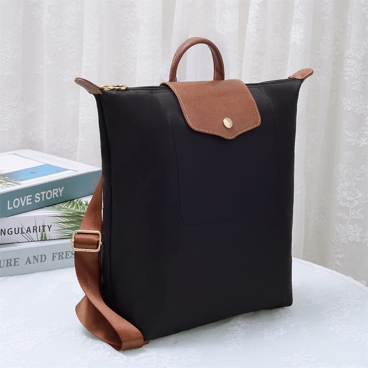 HM788 Glissel Nylon Backpack - MiMi Wholesale