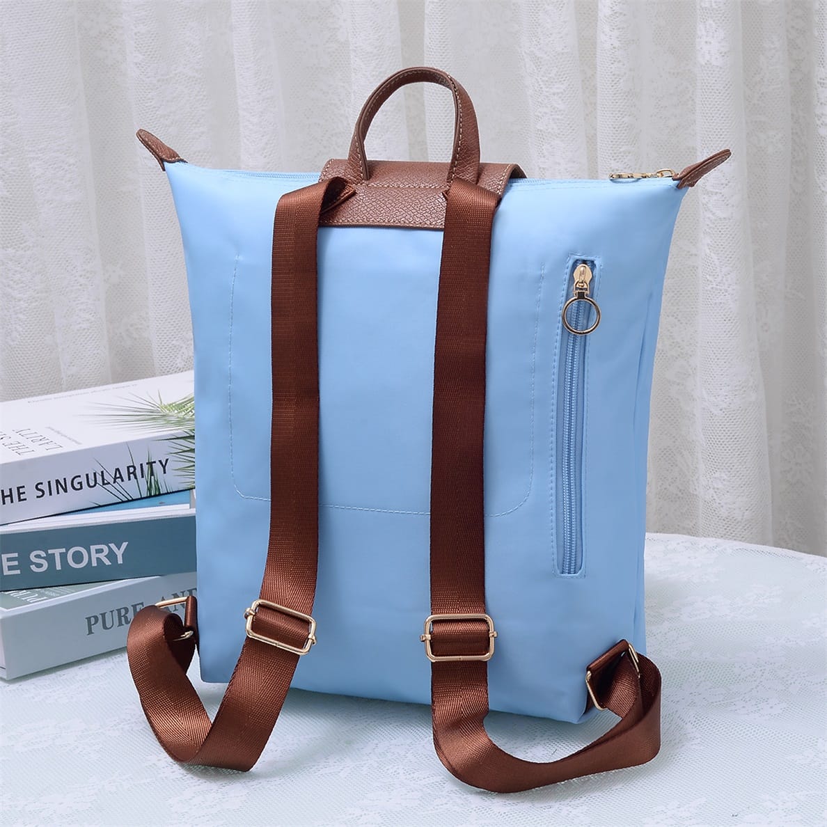 HM788 Glissel Nylon Backpack - MiMi Wholesale