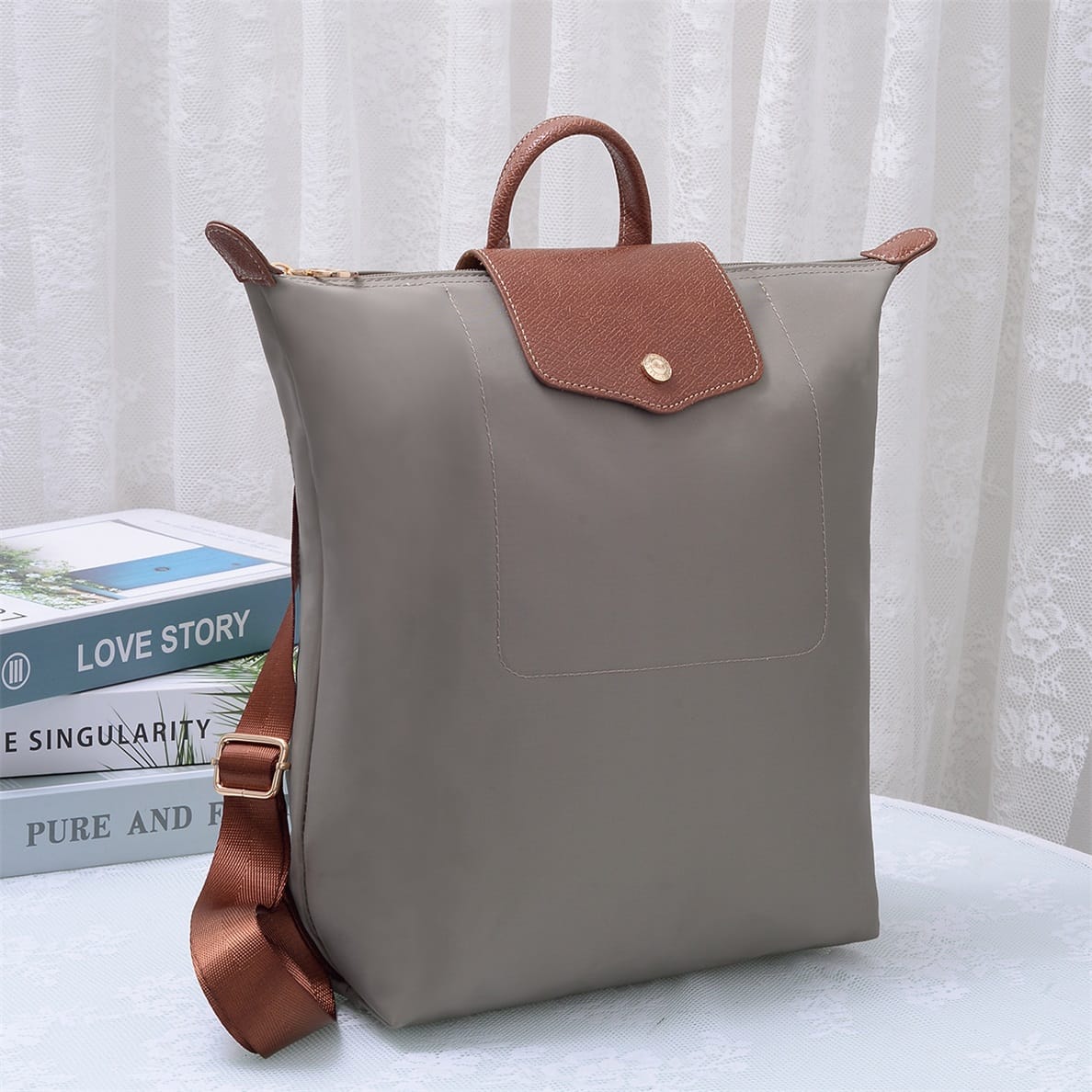 HM788 Glissel Nylon Backpack - MiMi Wholesale