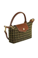 HT781 Houndstooth Mini Crossbody Bag - MiMi Wholesale