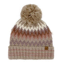 HTC0060 Multi Color Chevron Yarn Beanie - MiMi Wholesale