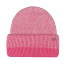 HTC0068 Two Tone Heather Stripe Cuff Beanie - MiMi Wholesale