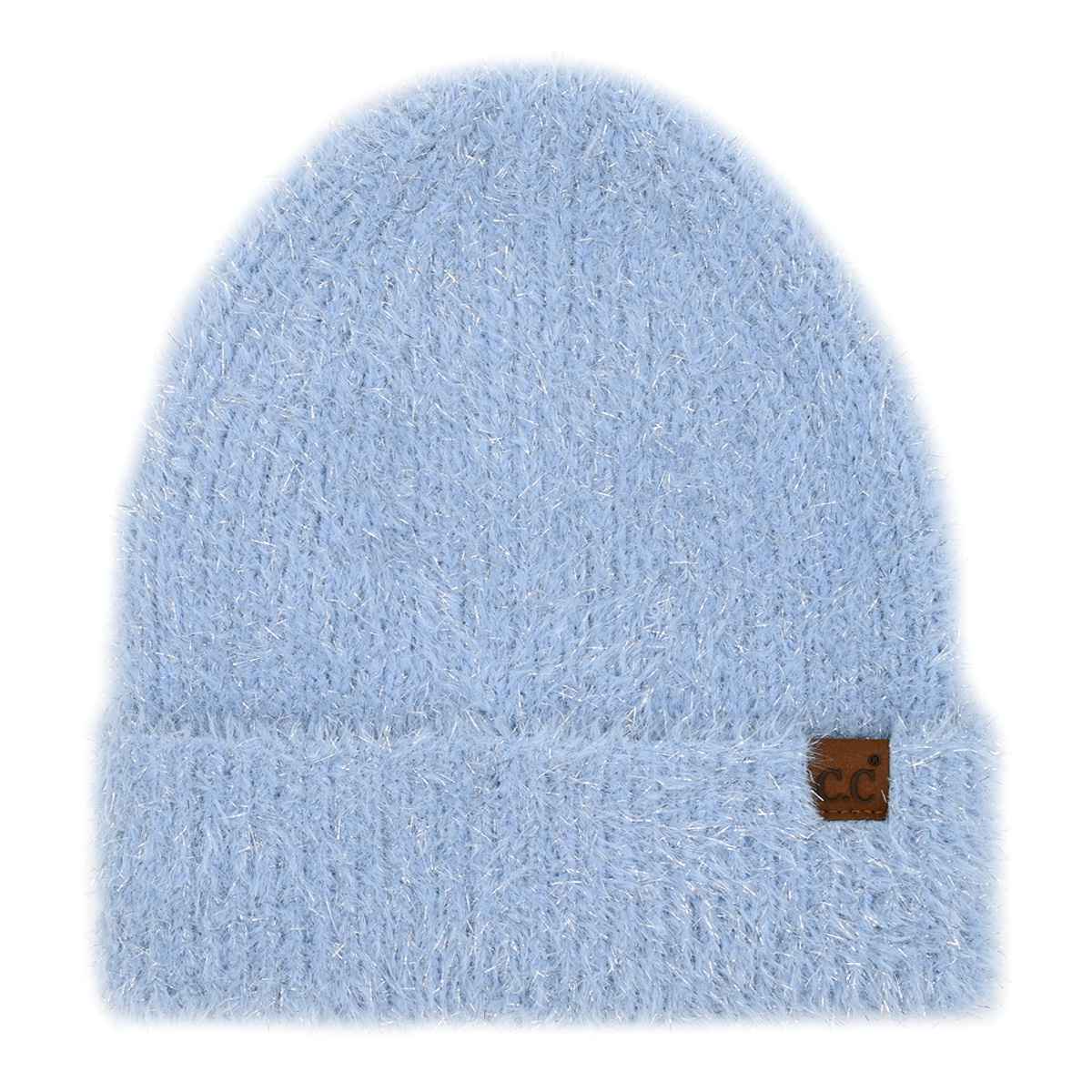 HTC0118 Metallic Eyelash Cuff Beanie - MiMi Wholesale