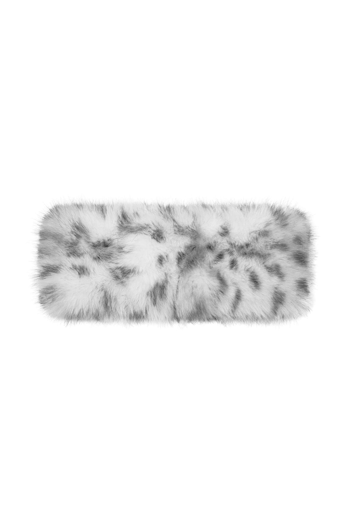 HWC0076 Elsie Snow Leopard Faux Fur Headwrap - MiMi Wholesale
