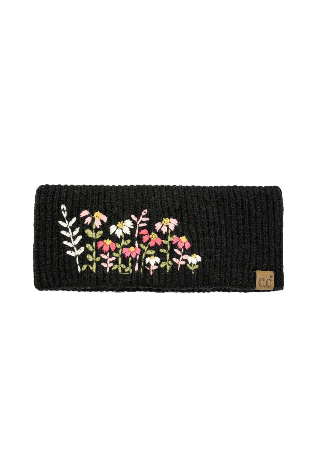 HWE0166 Flora Floral Embroidered Headwrap - MiMi Wholesale