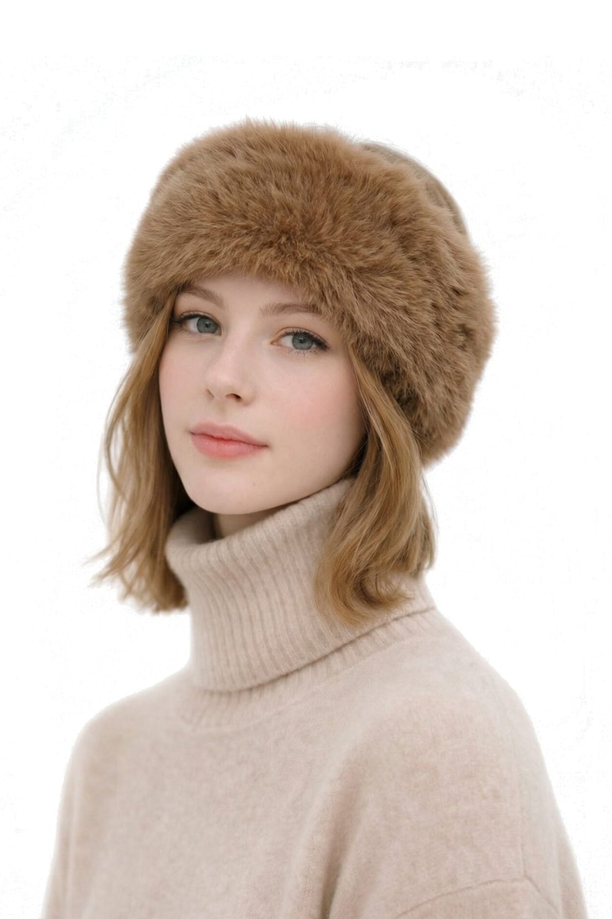 HWE0184 Luna Long Faux Fur Headwrap - MiMi Wholesale