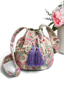 JBG225 Patterned Crossbody Bucket Bag - MiMi Wholesale