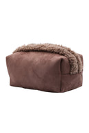 JBG312 Faux Suede and Sherpa Pouch - MiMi Wholesale