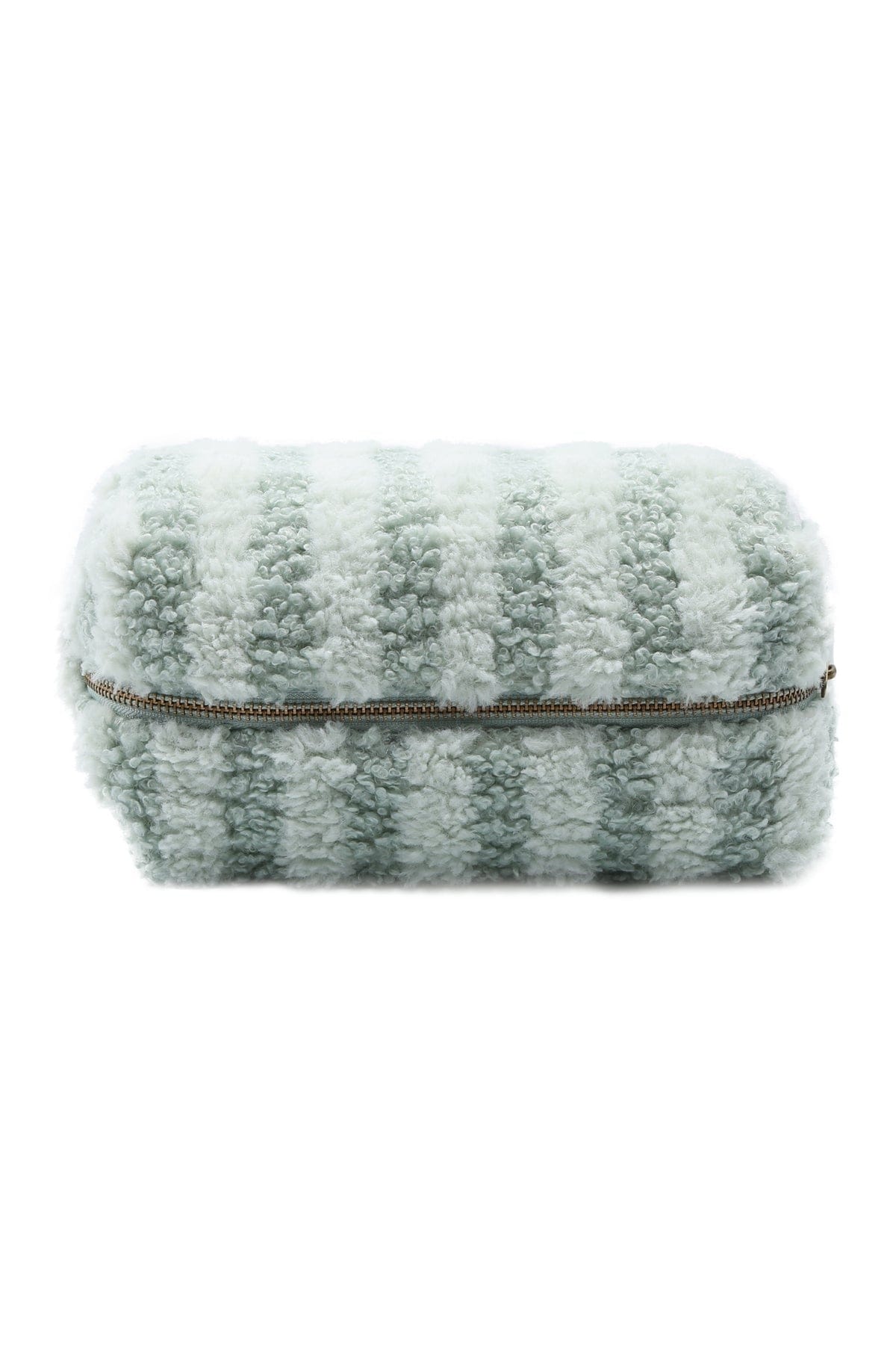 JBG313 Striped Pattern Sherpa Pouch - MiMi Wholesale