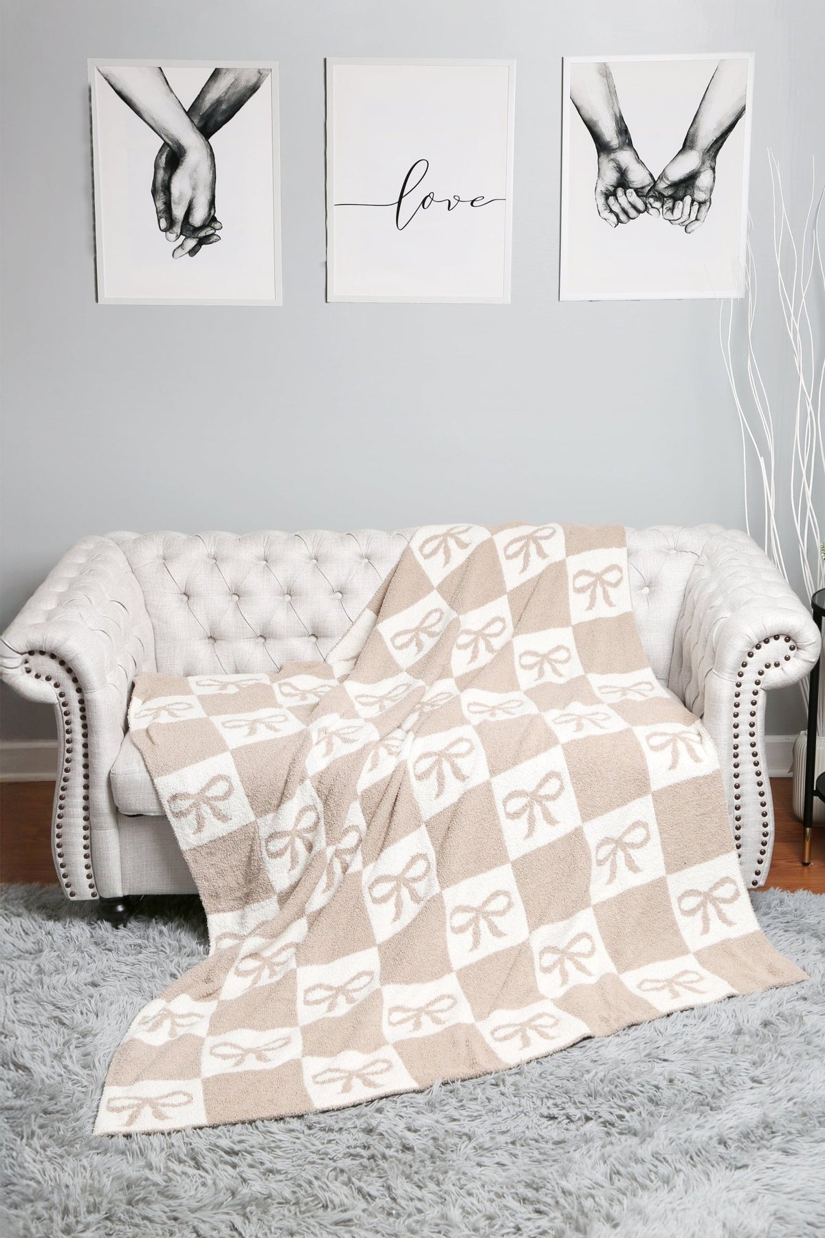 JCL6055 Super Lux Ribbon Checker Blanket - MiMi Wholesale