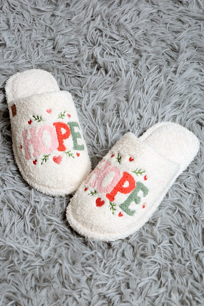 JCL6135 Super Lux Love, Hope, Joy Slippers - MiMi Wholesale