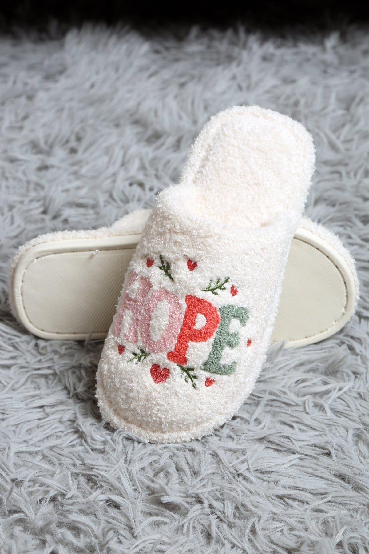 JCL6135 Super Lux Love, Hope, Joy Slippers - MiMi Wholesale