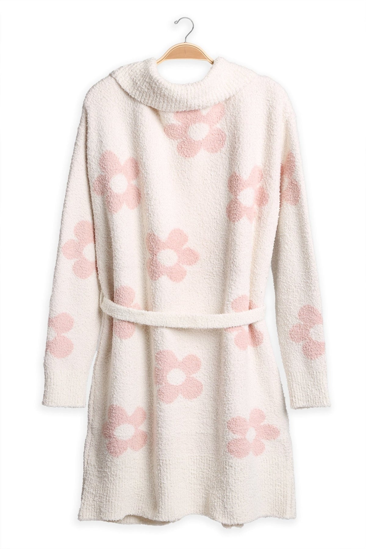 JCL6254 Super Lux Daisy Pattern Robe/Cardigan - MiMi Wholesale