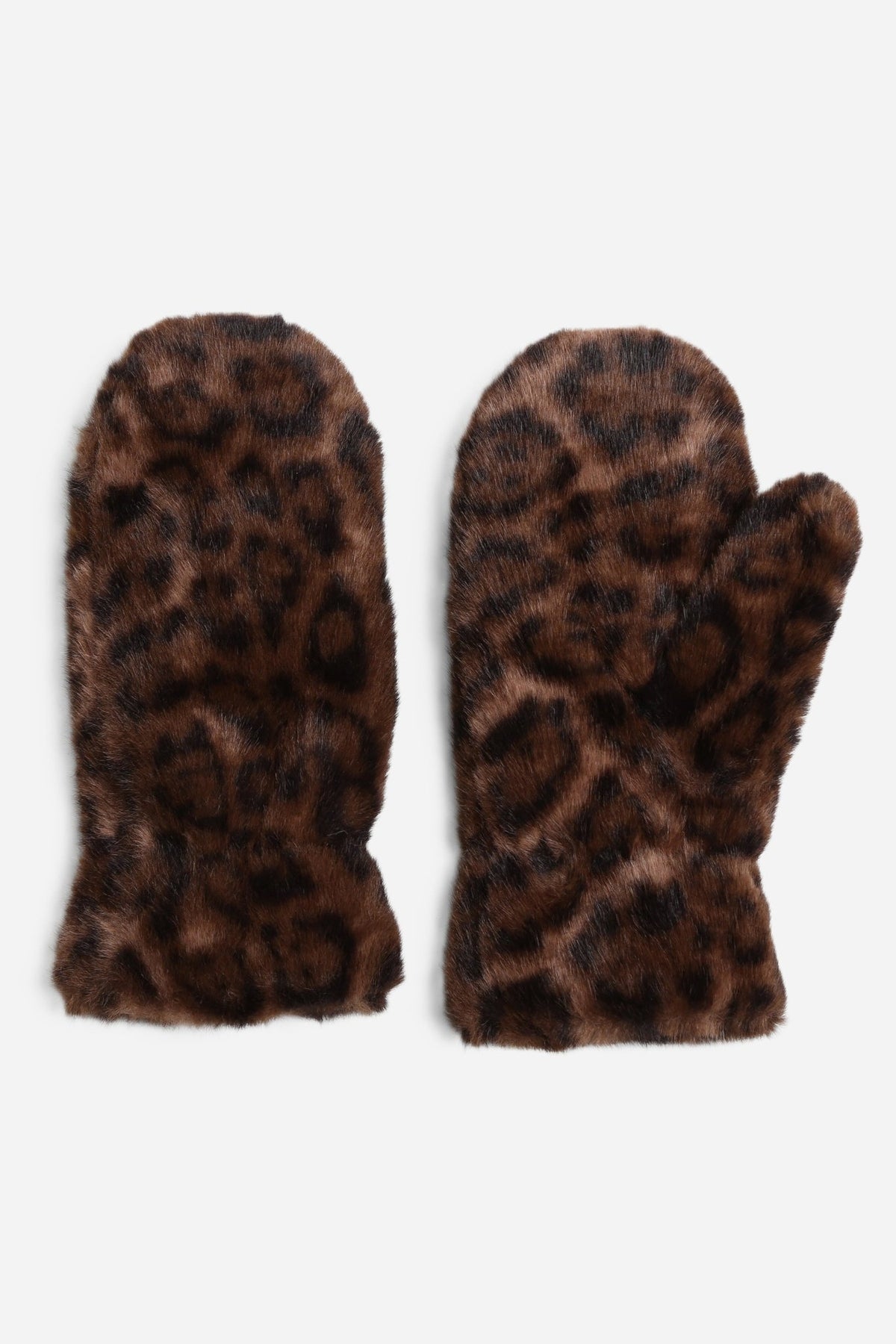 JG924 Leopard Fur Mittens - MiMi Wholesale