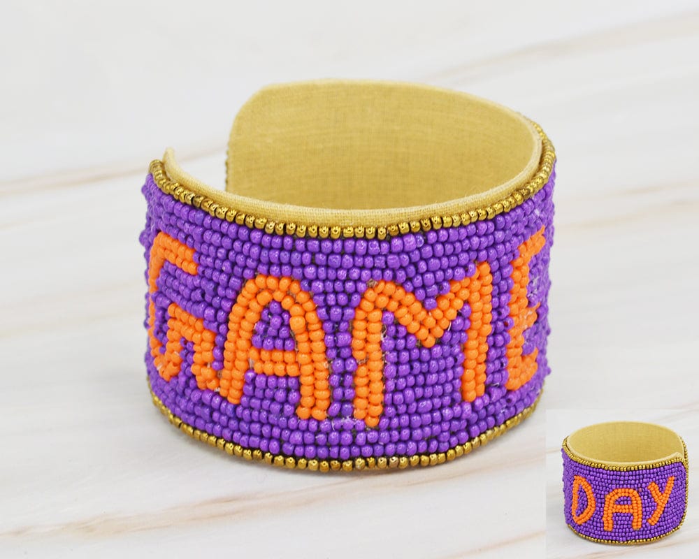 JMB1004 Gameday Beaded Cuff - MiMi Wholesale