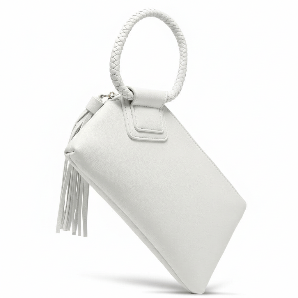 JYM0346 Soft Vegan Leather Wristlet/Clutch With Tassel - MiMi Wholesale