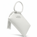 JYM0346 Soft Vegan Leather Wristlet/Clutch With Tassel - MiMi Wholesale