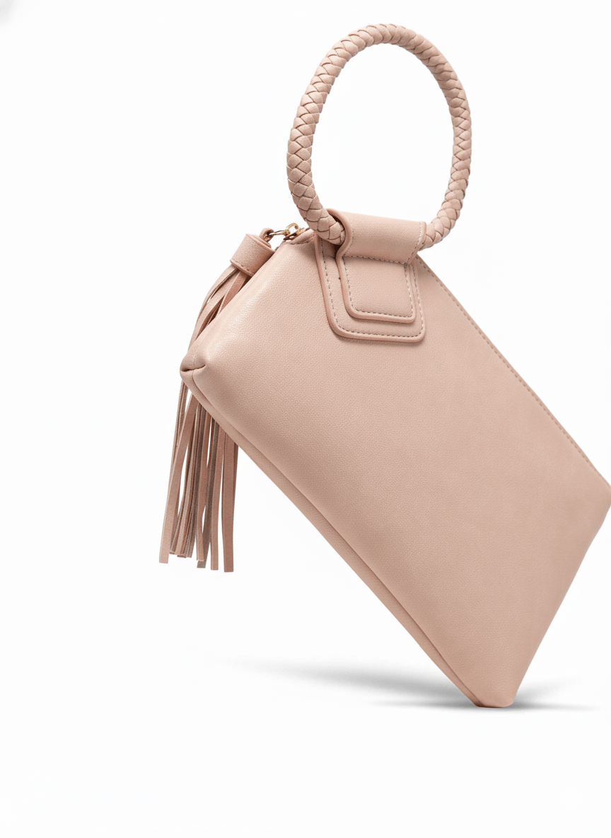 JYM0346 Soft Vegan Leather Wristlet/Clutch With Tassel - MiMi Wholesale